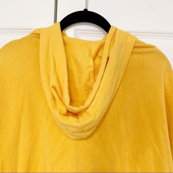 H&M Yellow Cropped Hoodie Large - Picture 6 of 6